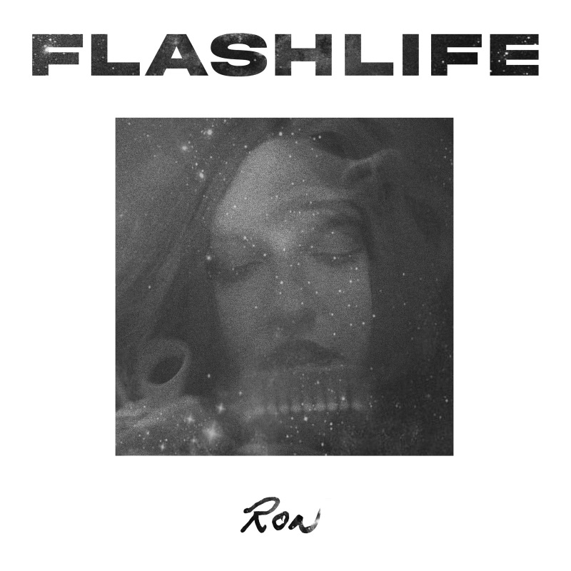 Black-and-white portrait cover with Flashlife title